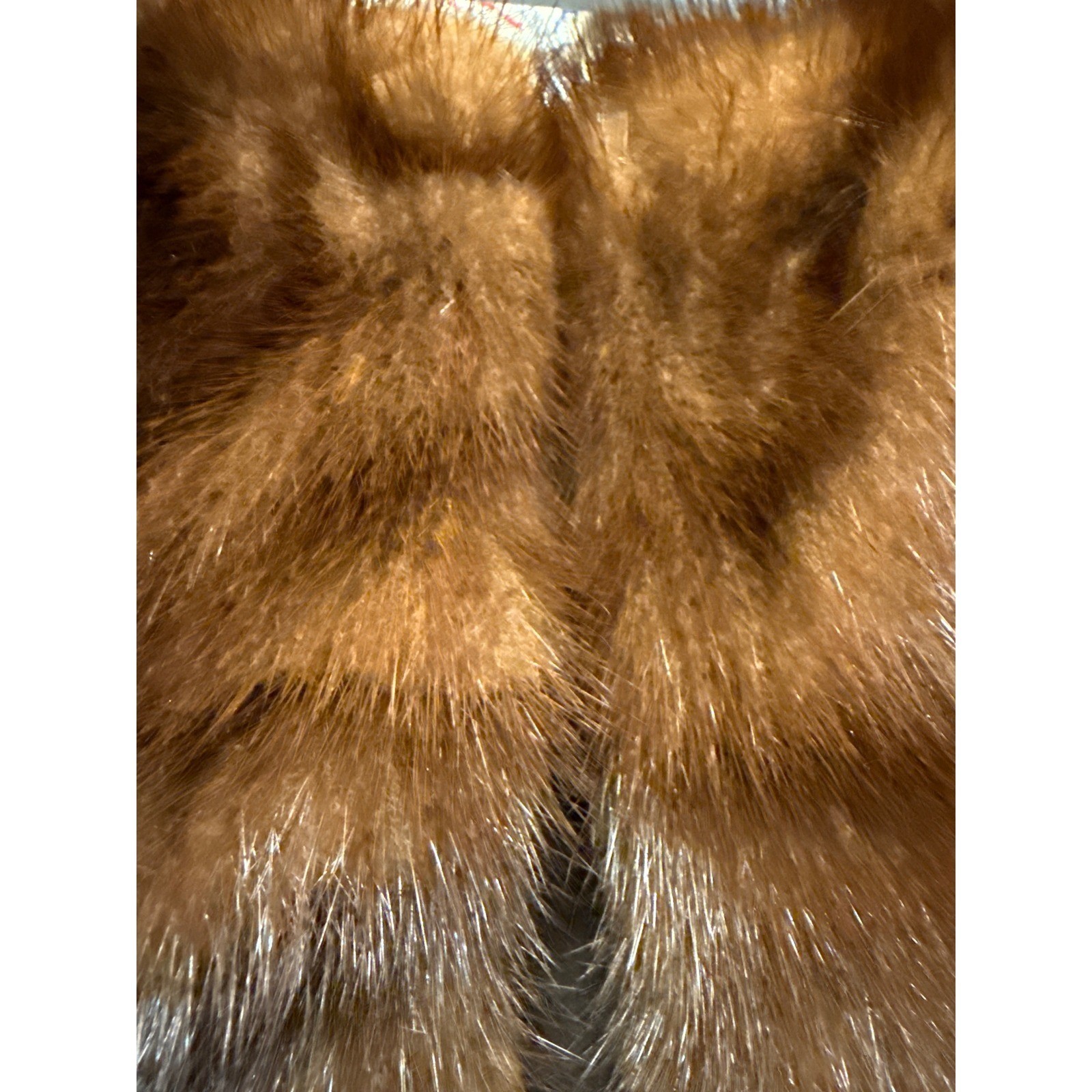 Vintage Ruth McCulloch Brown Wool Cropped Cocktail Jacket Real Mink Fur Collar