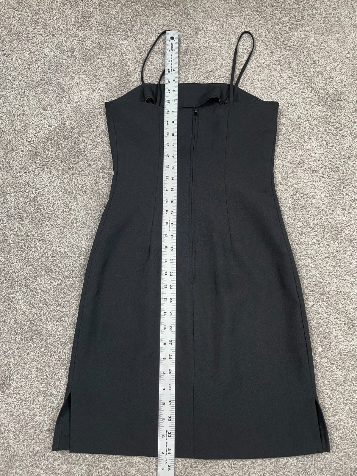 Vintage Sherri Hill Dress Womens 5 6 Black Mini Sheath Posh Spice Tank Retro Y2K