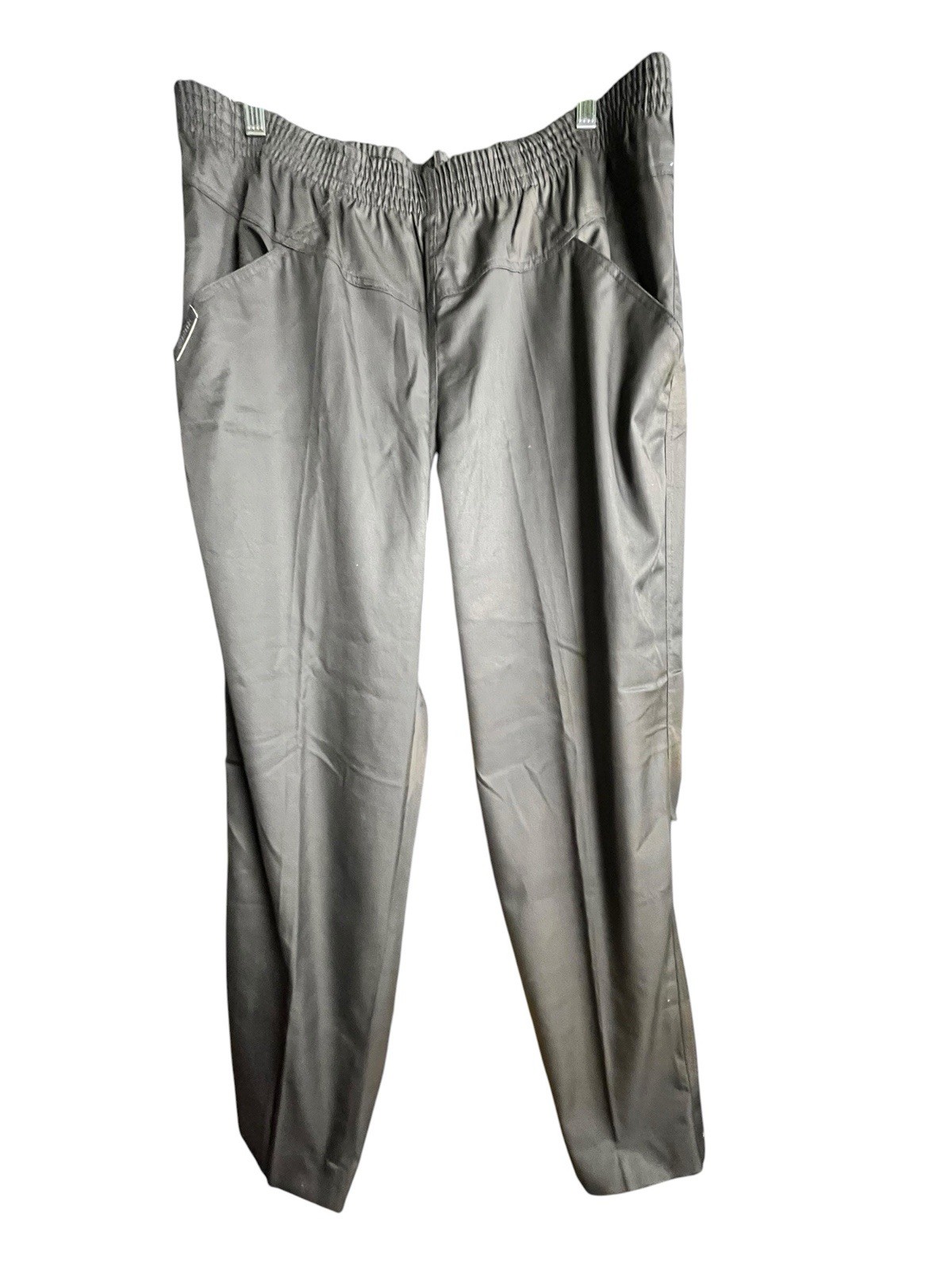 Vintage 80s Gitano Pants 34 Short Black High Paper-bag Waist Deadstock NWOT