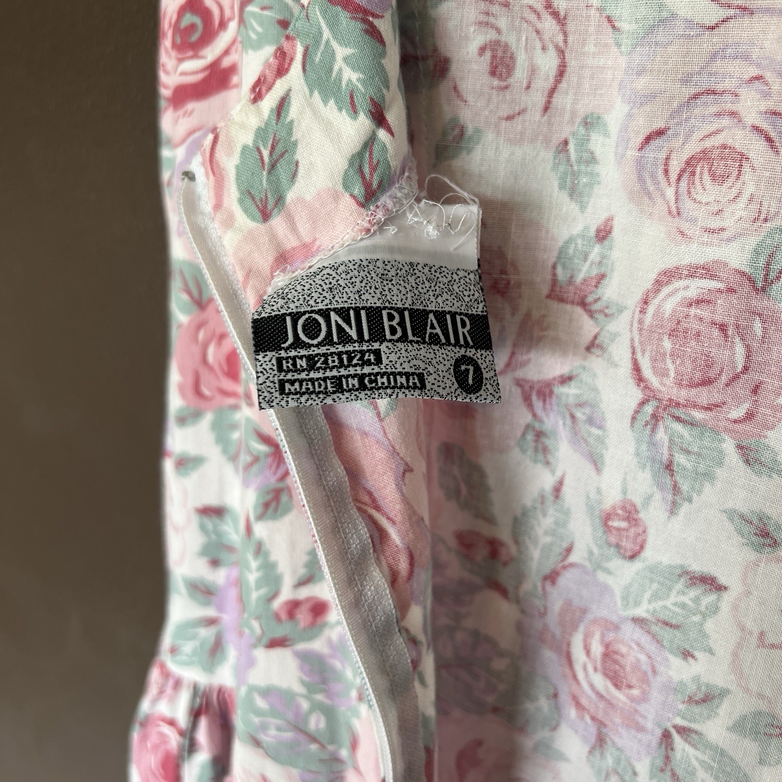 90s Joni Blair Floral Sundress Cottagecore Pastel Romantic