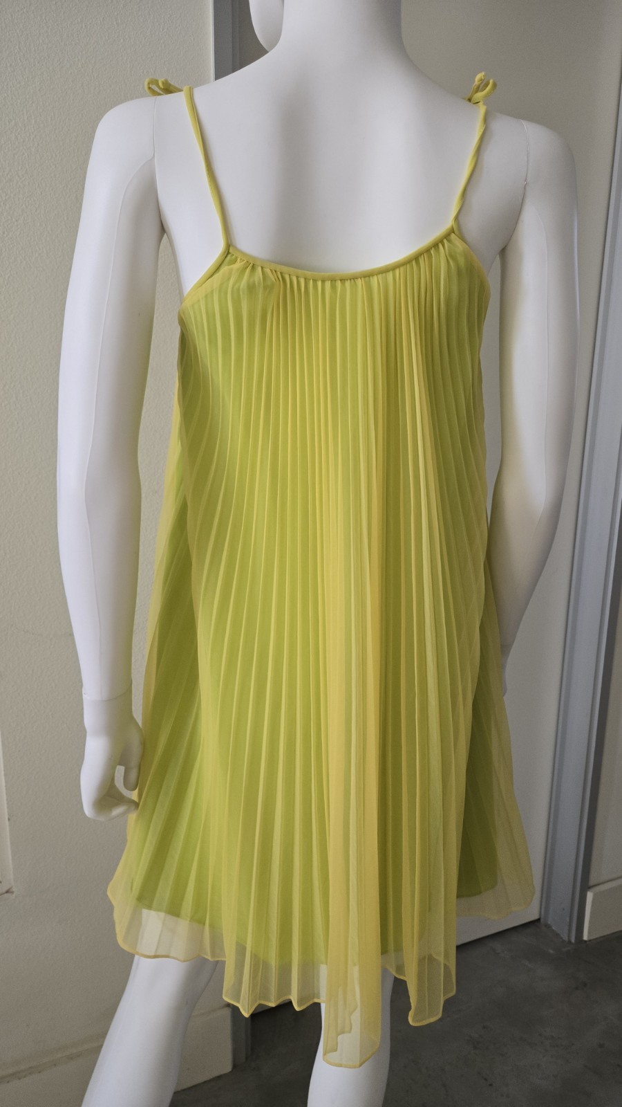 Vintage 50s 60s Babydoll Gown Peignoir Sheer Chiffon Pleats Fairycore Union Made