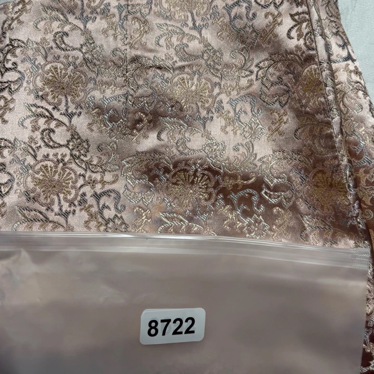 Vintage Scott McClintock Pink Satin Floral Rayon Brocade Spring Skirt Size 10