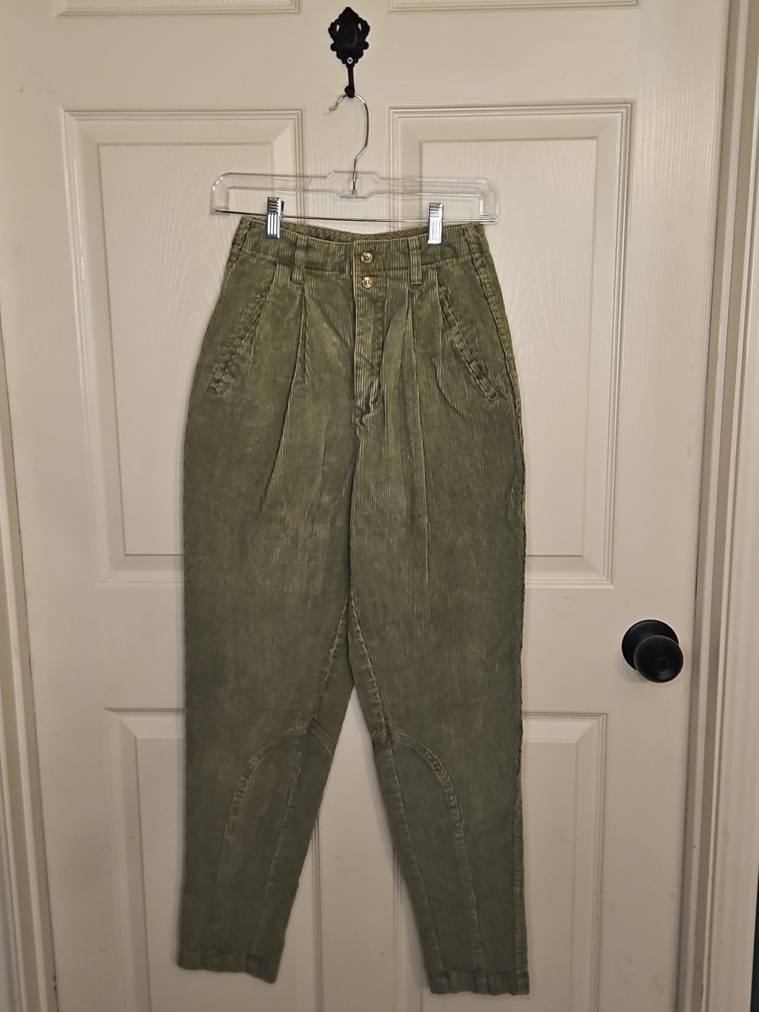 Women Vtg Outback Red Corduroy Pants Sz 6 Academia Eclectic Grandpa High Waisted