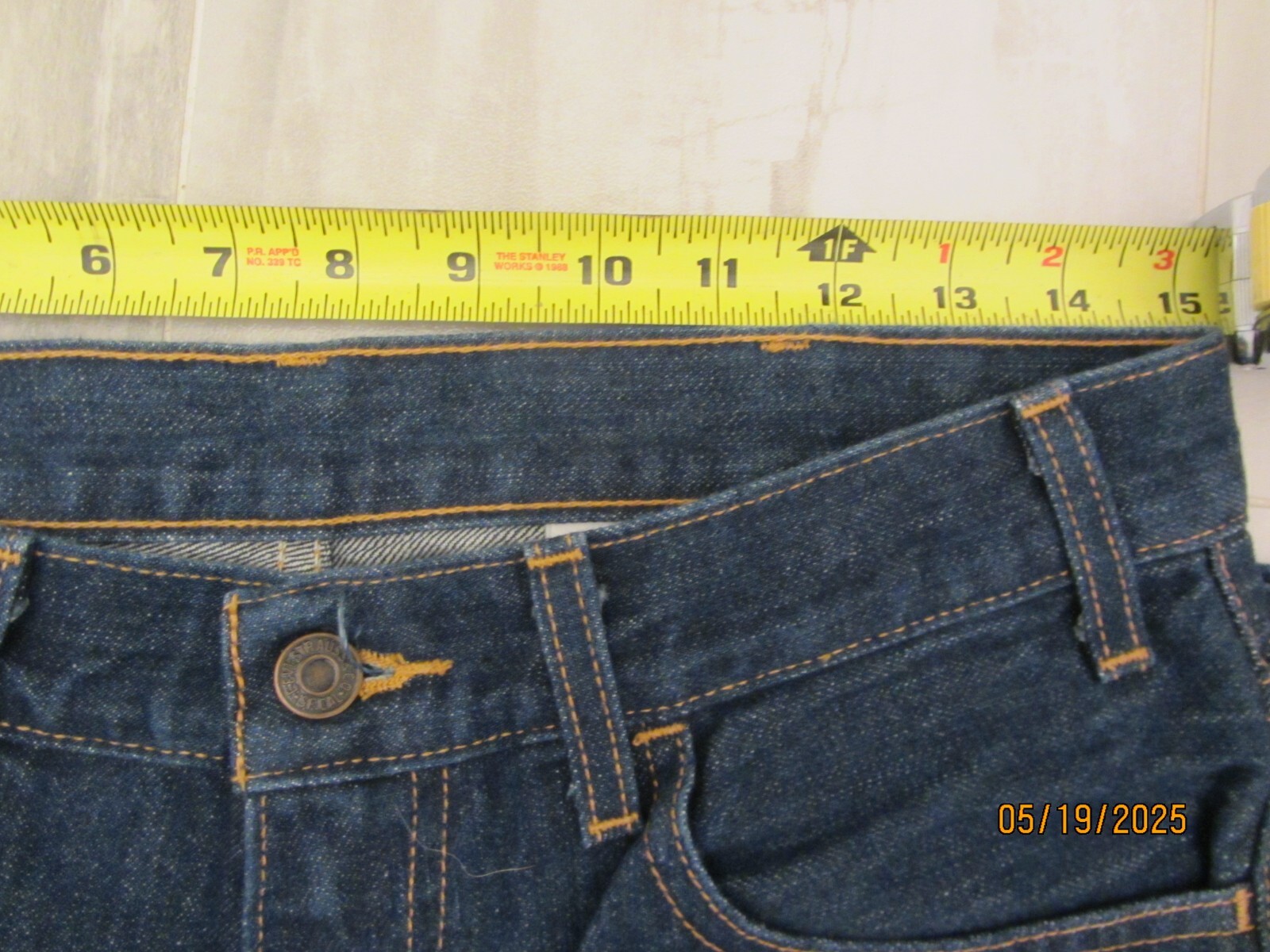 LVC Levi’s 684 Bell Bottom Orange Tab Flare (2013), USA Made, 29×34, EUC, $299