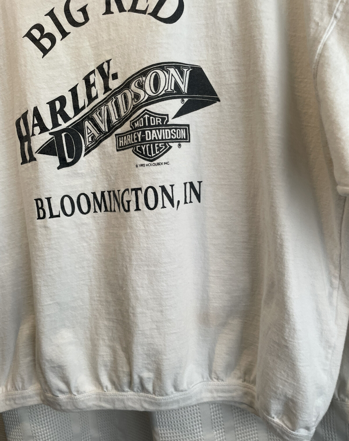 Vintage Harley Davidson Long Sleeve Size Medium Native Feather Print Bloomington