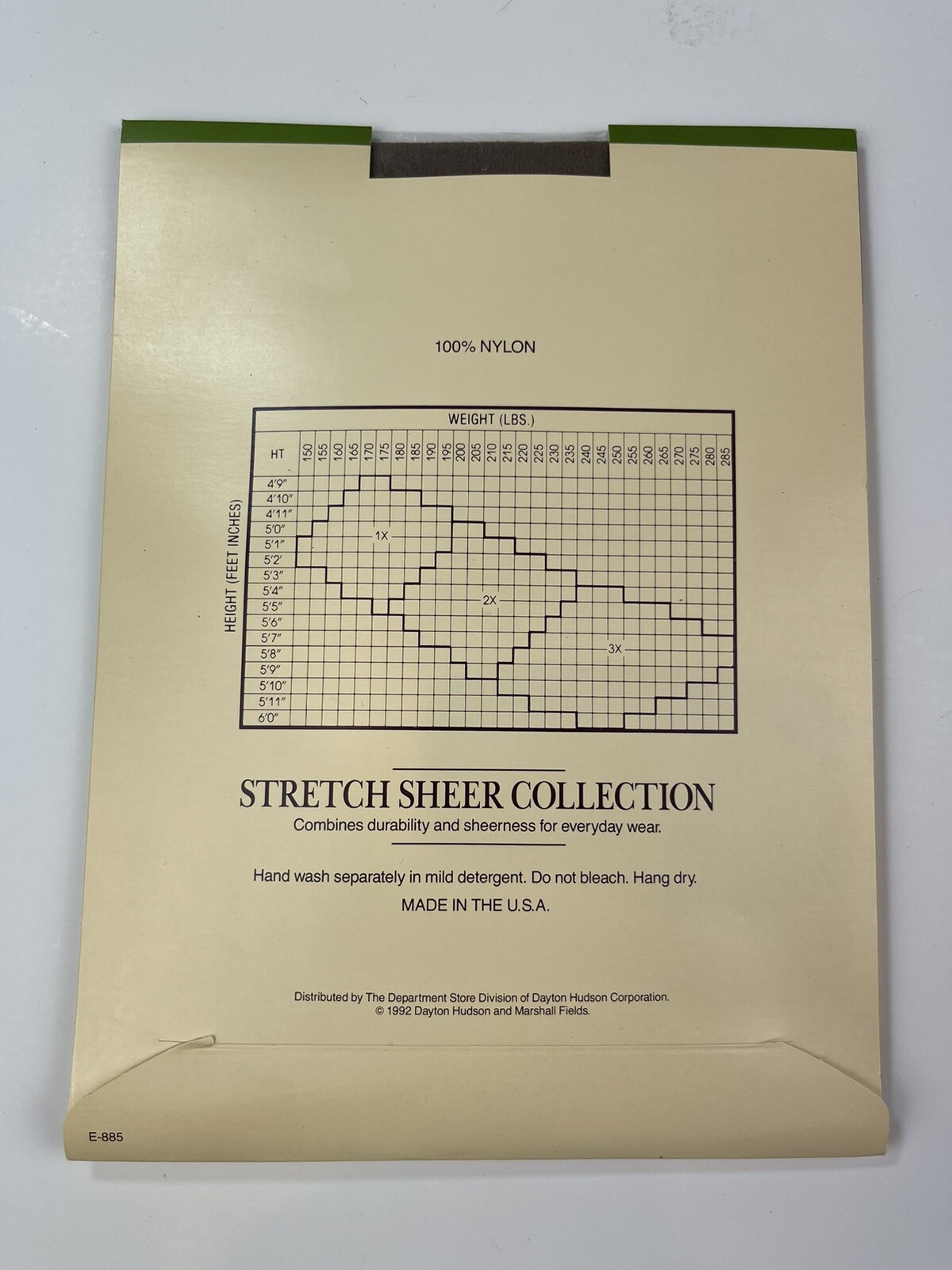 Vintage Field Manor Stretch Sheer Ample Panty Top Style 950 Navy & Taupe Size 1X