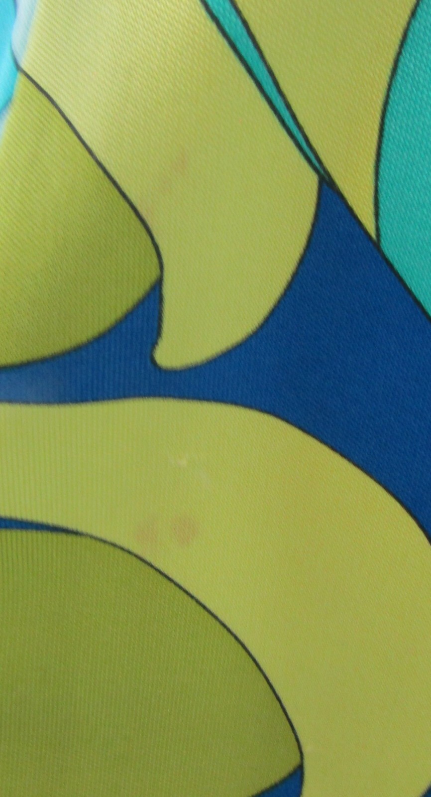 EMILIO PUCCI Dress 4 Multi Color Abstract Logo Jersey Silk Psychedelic 34 XS VTG