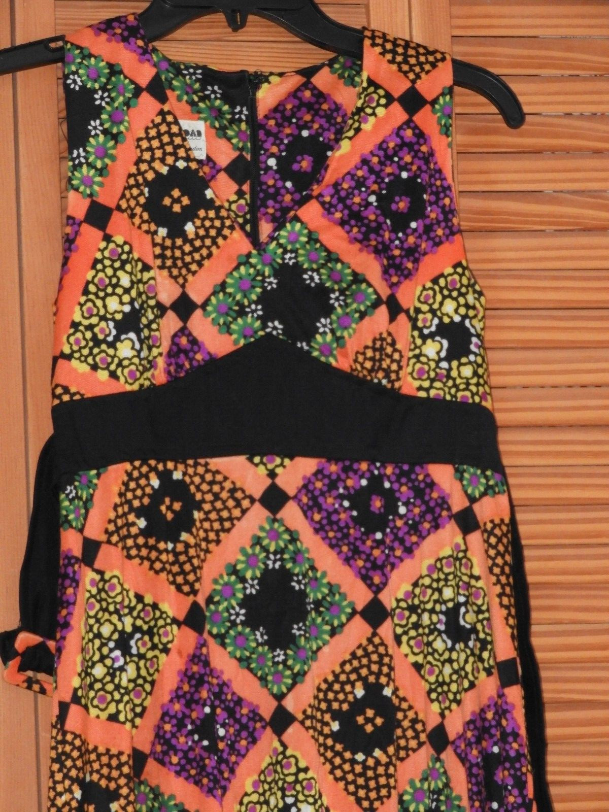 Meleny Road Retro Dress Costume Halloween Sylvia Madon Hippie Sz 11 Small 70’s
