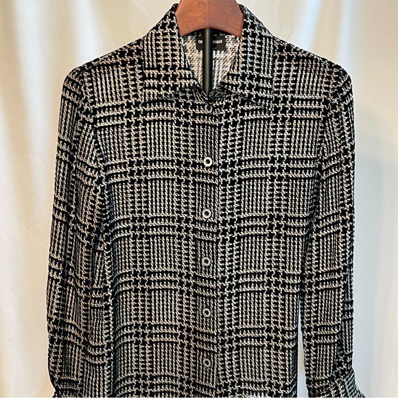 Vintage Giorgio Armani Houndstooth Blouse IT 38 US 4