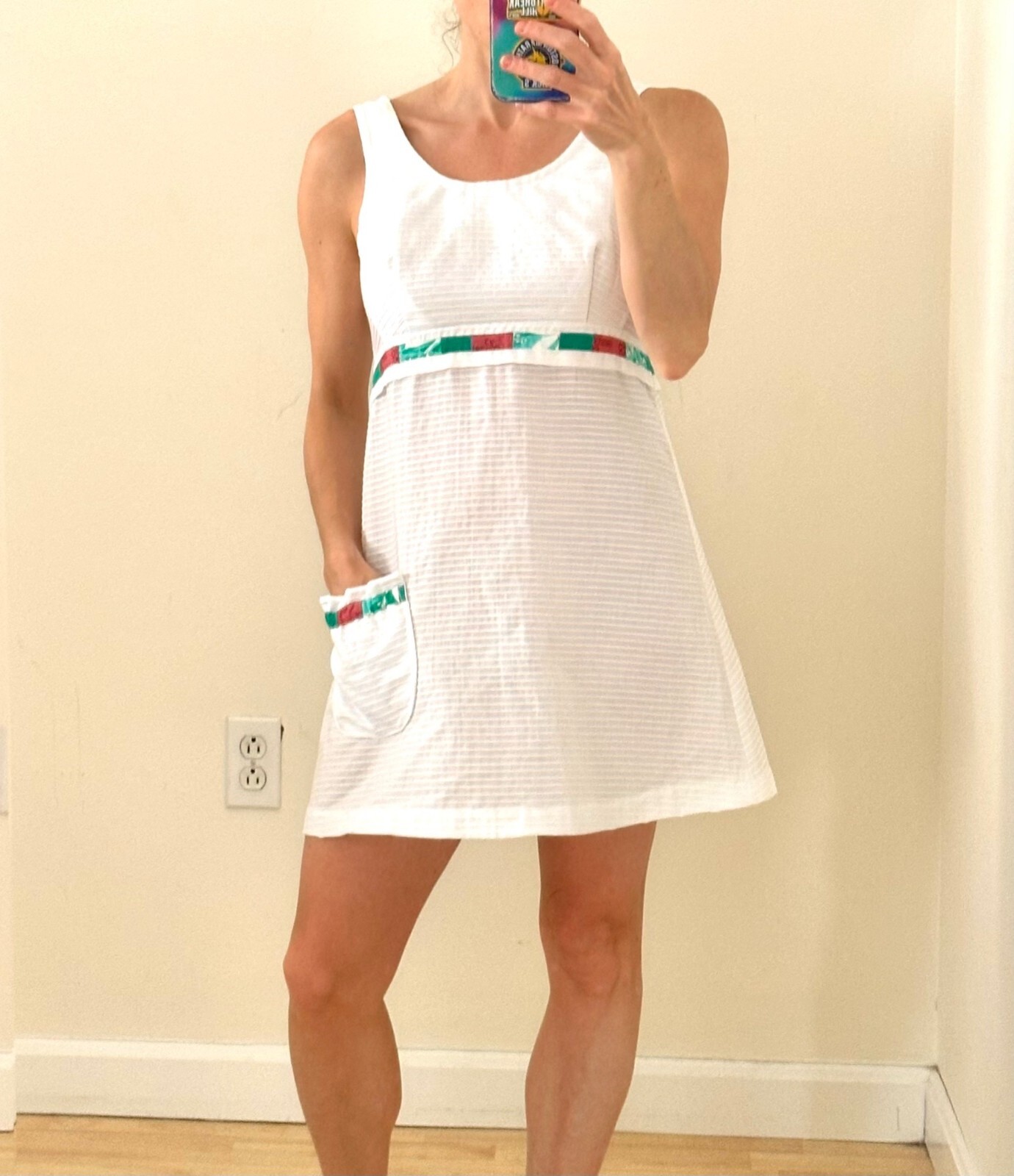 Vintage 70s Handmade Tennis Sundress Tenniscore Meets Retro Chic