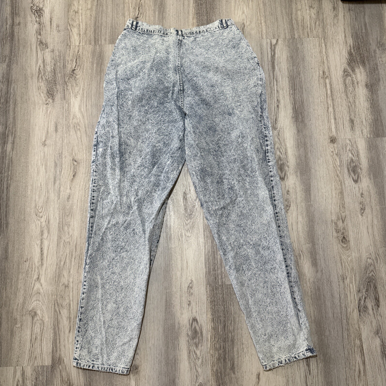 PS Gitano High Waist Pleated Tapered Mom Jeans Sz 16 Long Acid Wash 80s Vintage