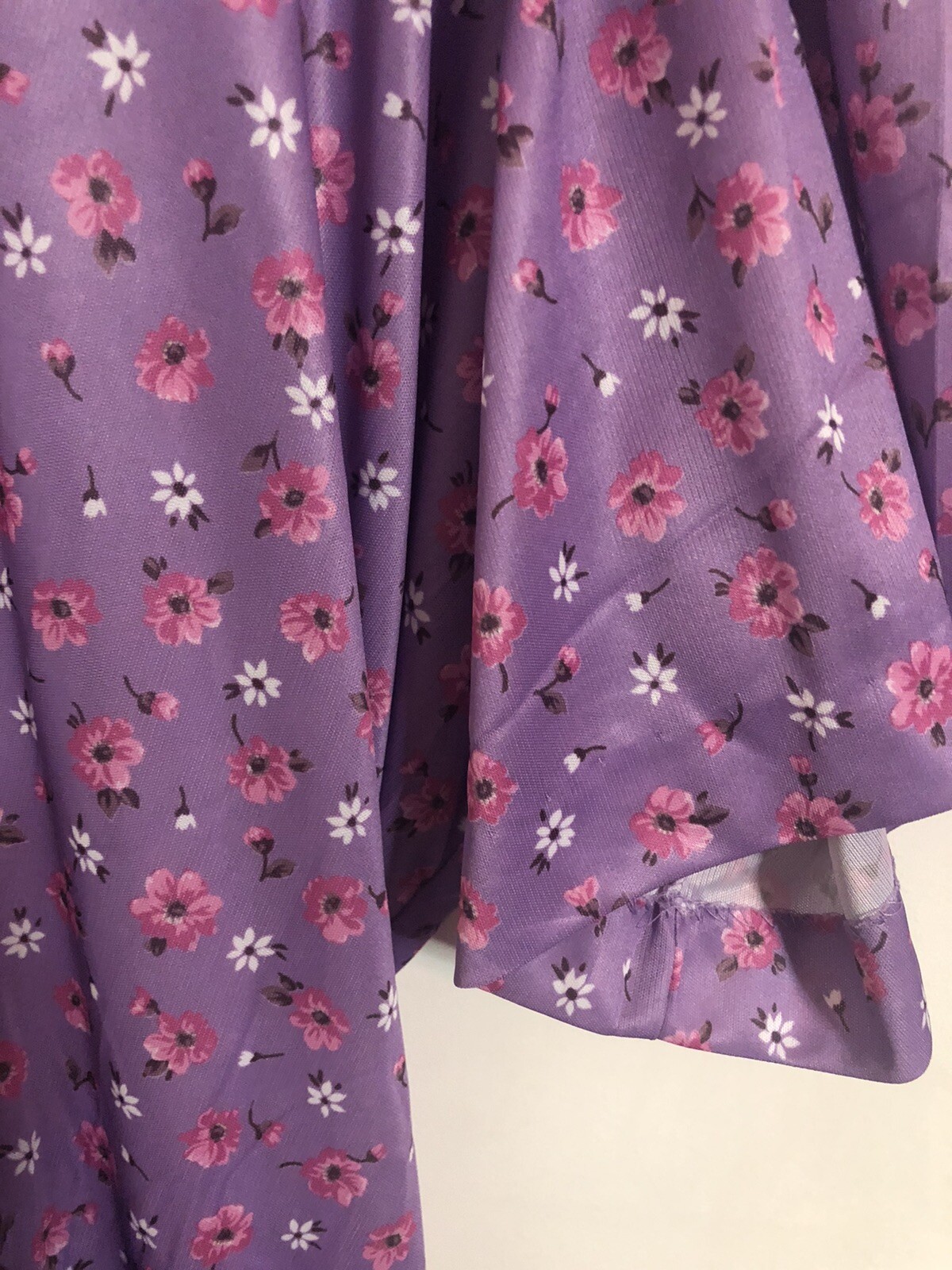 Vintage Ina Carol Secretary House Dress Size 3X Floral Lavendar
