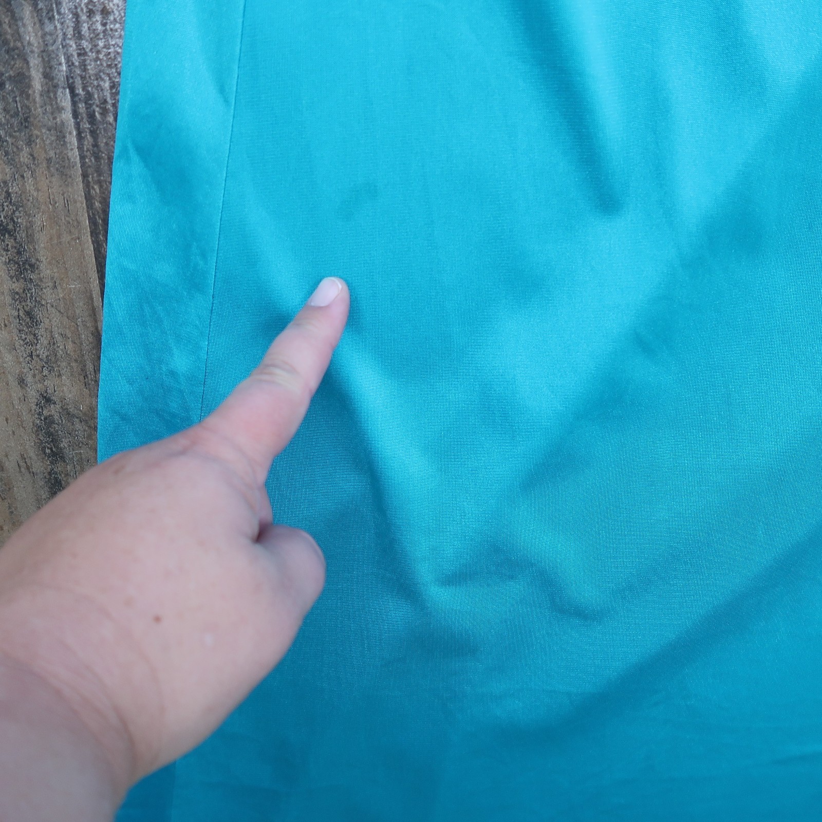 Vintage 1960s Teal Peacock Blue Womans Small Nightgown JcPenney Negligee