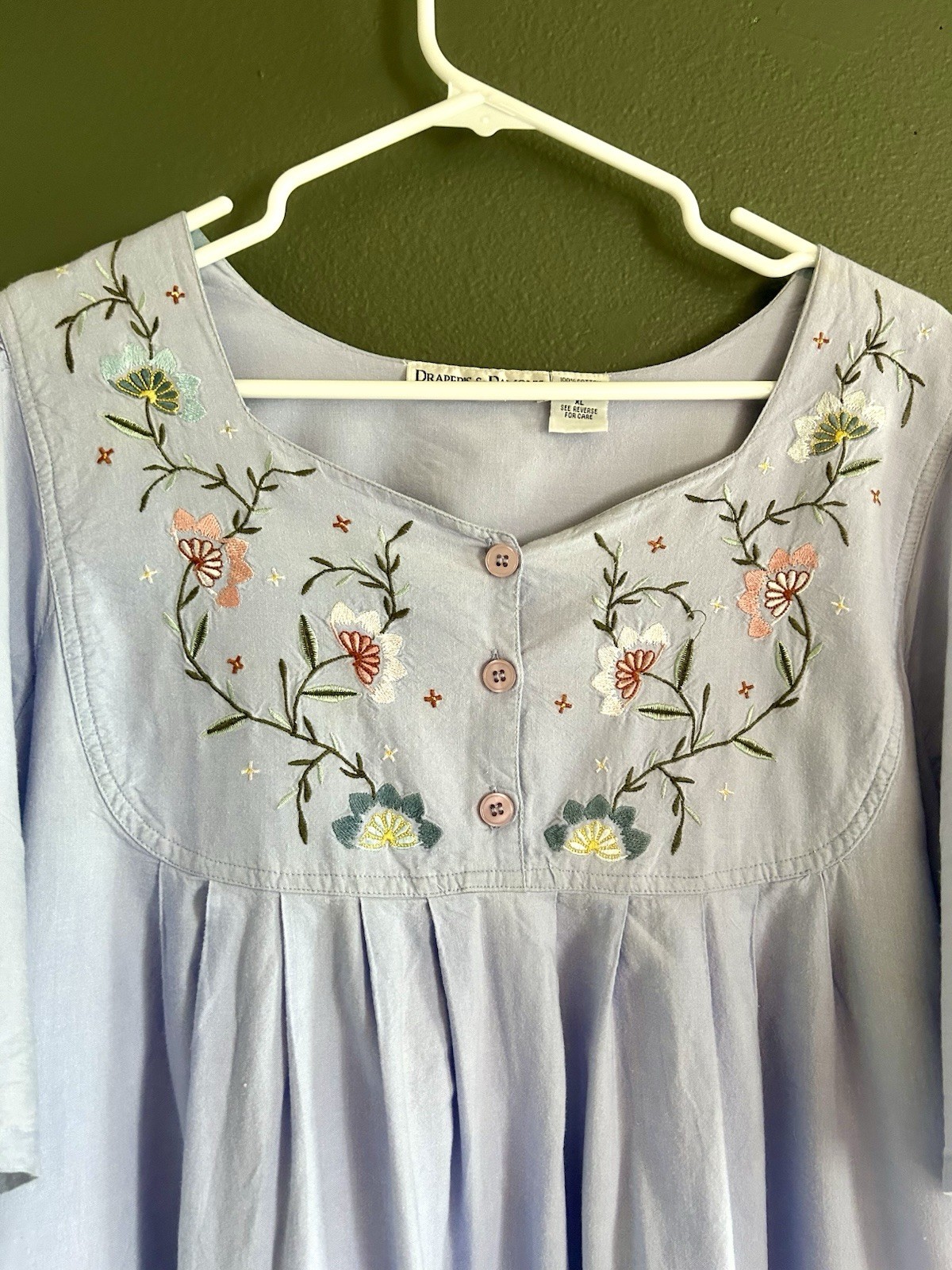 Vintage Draper’s and Damon’s Cotton House Dress / Kaftan XL