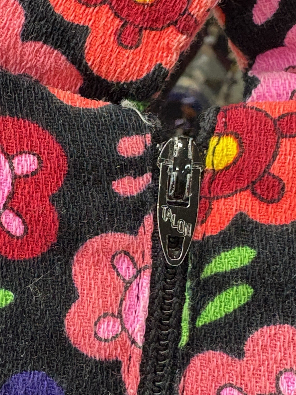 Vintage 60s 70’s Maxi Dress Psychedelic Floral Flower Power Colorful Boho Mod L