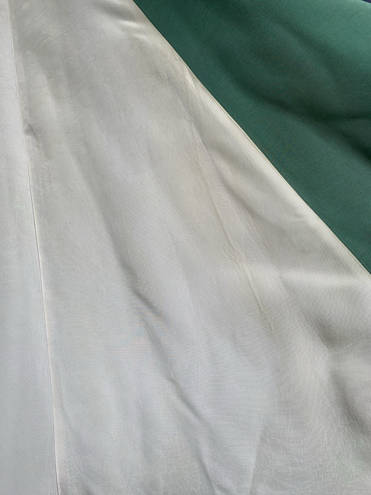 1940s Radial Stripe Rayon Taffeta Maxi Gown
