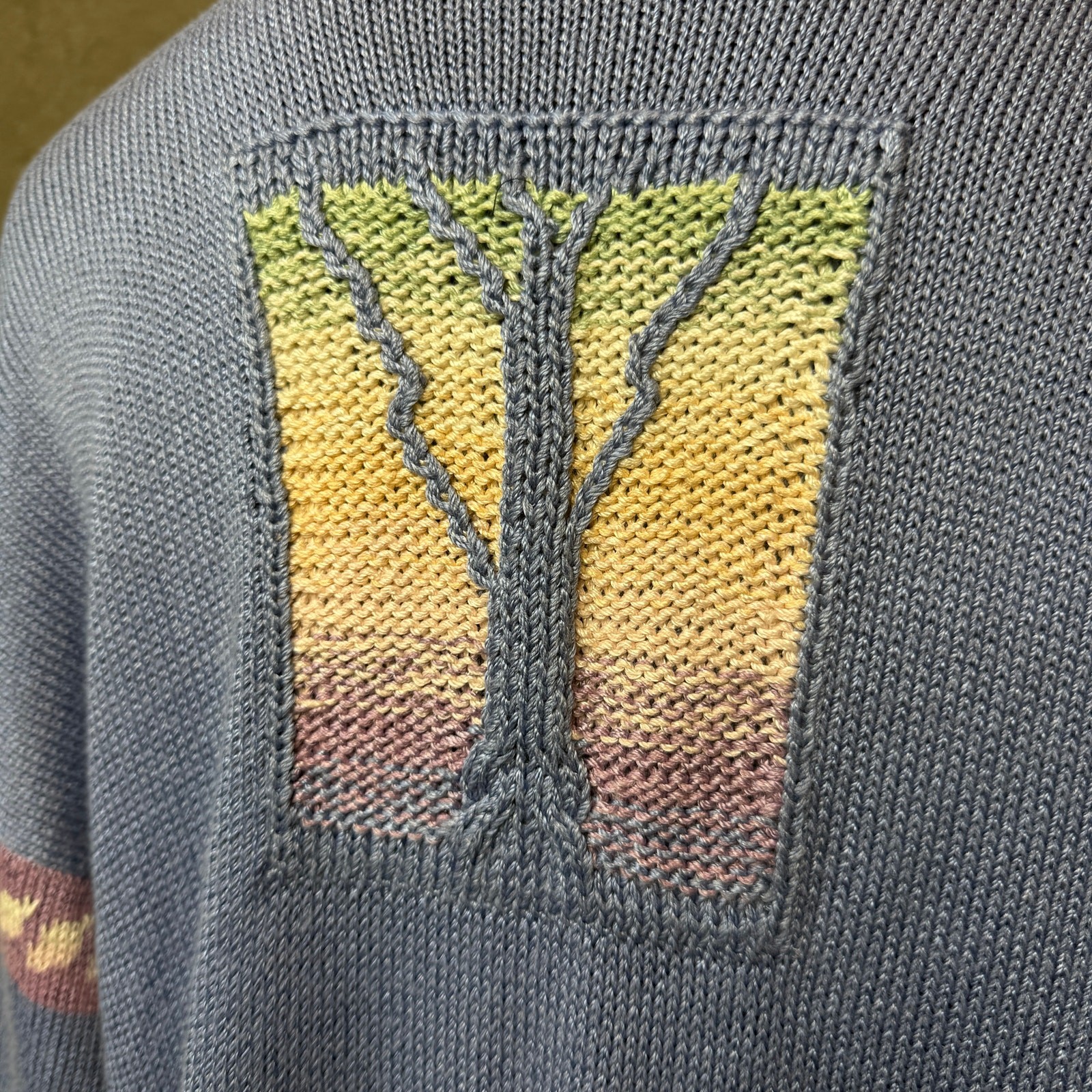 Vintage Sandy D’Andrade Poughkeepsie NY Knit Duster Cardigan Butterfly M