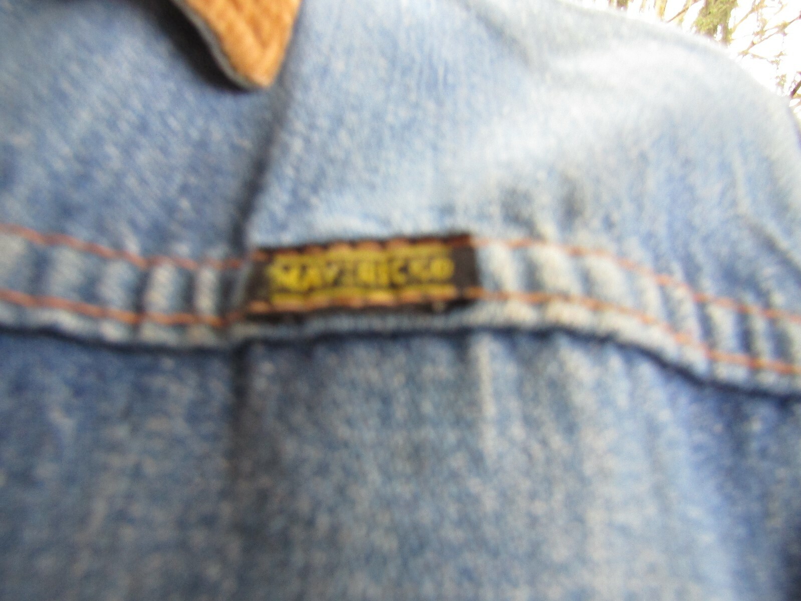 Vintage 1970s Blue Bell Maverick Fleece Lined Yamaha Blue Jean Jacket Size 14 #2