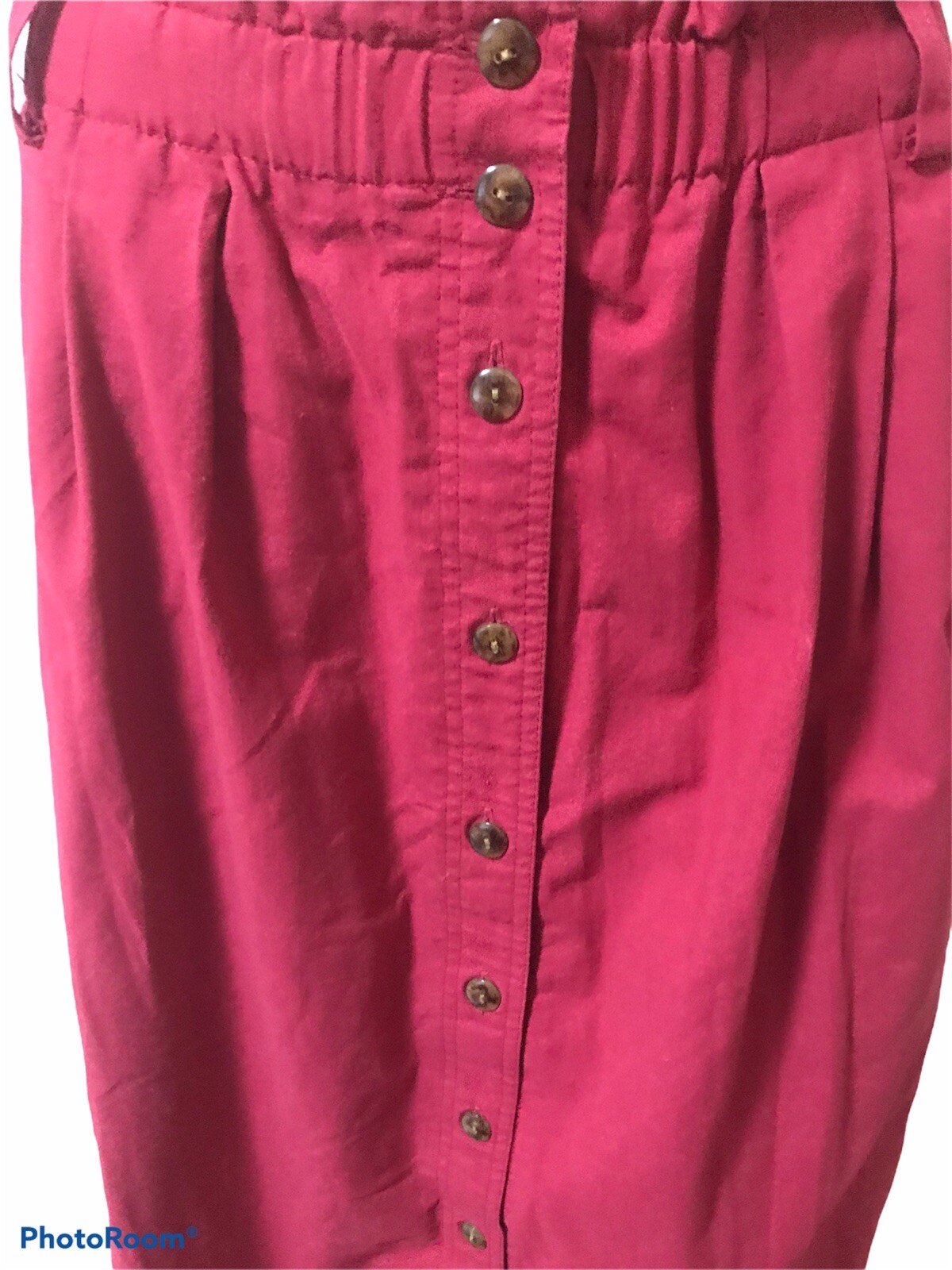 Vintage 1980’s Allison Smith Petites Women’s Size 10 Pink Button Down Maxi Skirt