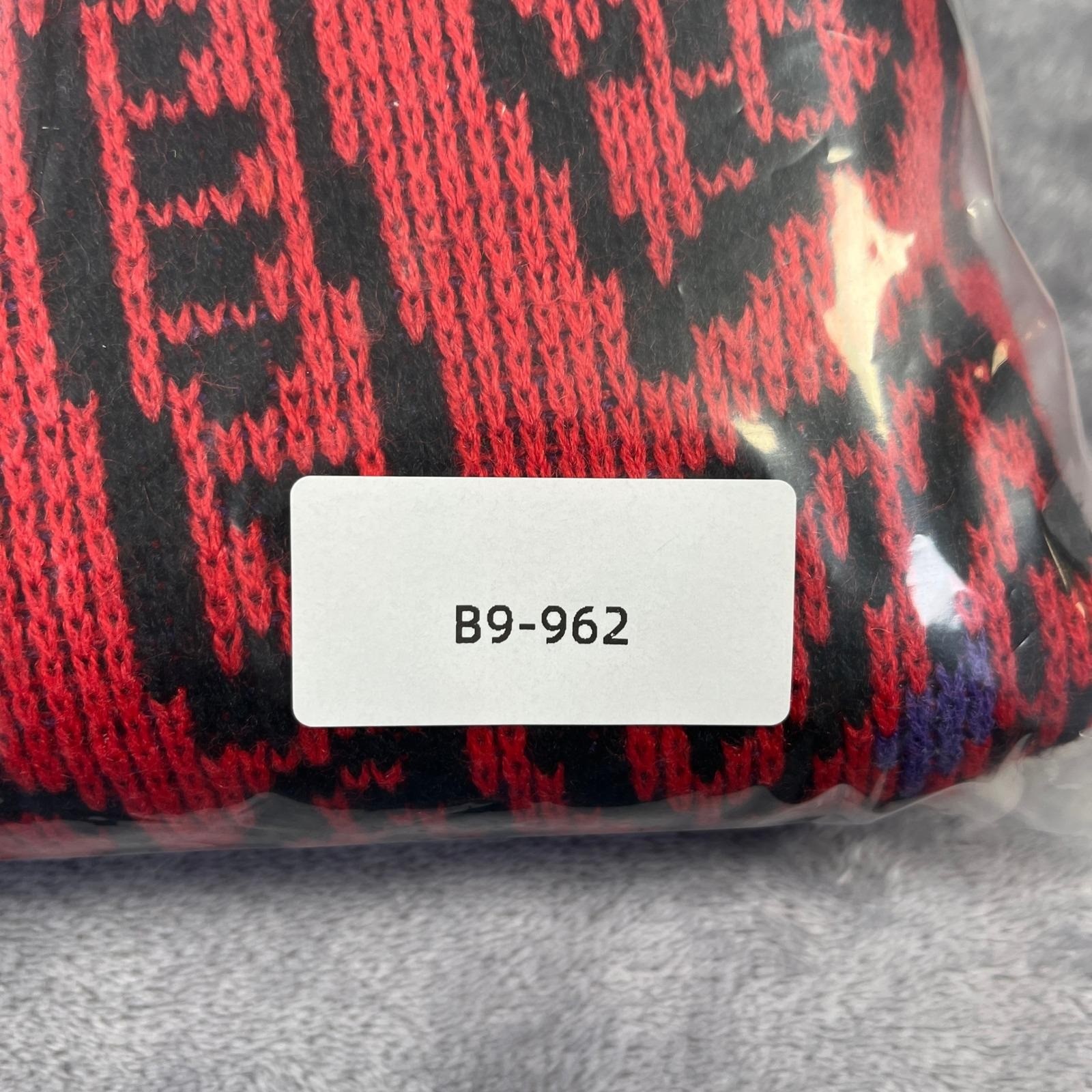 Vintage 90s Statement Sweater M Red Black Geometric Knit Grandpa Sweater Retro