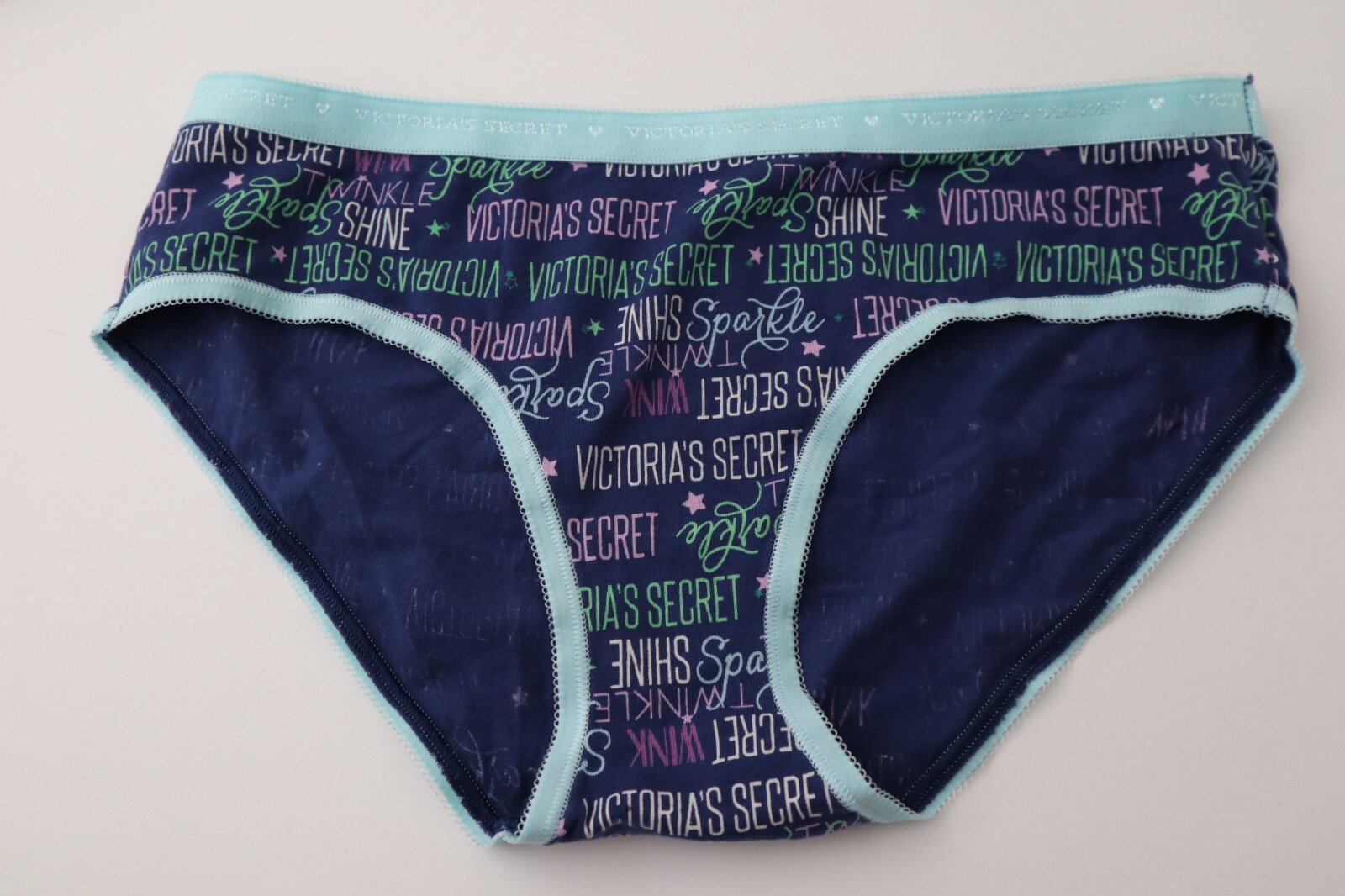 3 VTG 2014 Victoria’s Secret Thin Signature 95% cotton Bikini Panties Lot MEDIUM