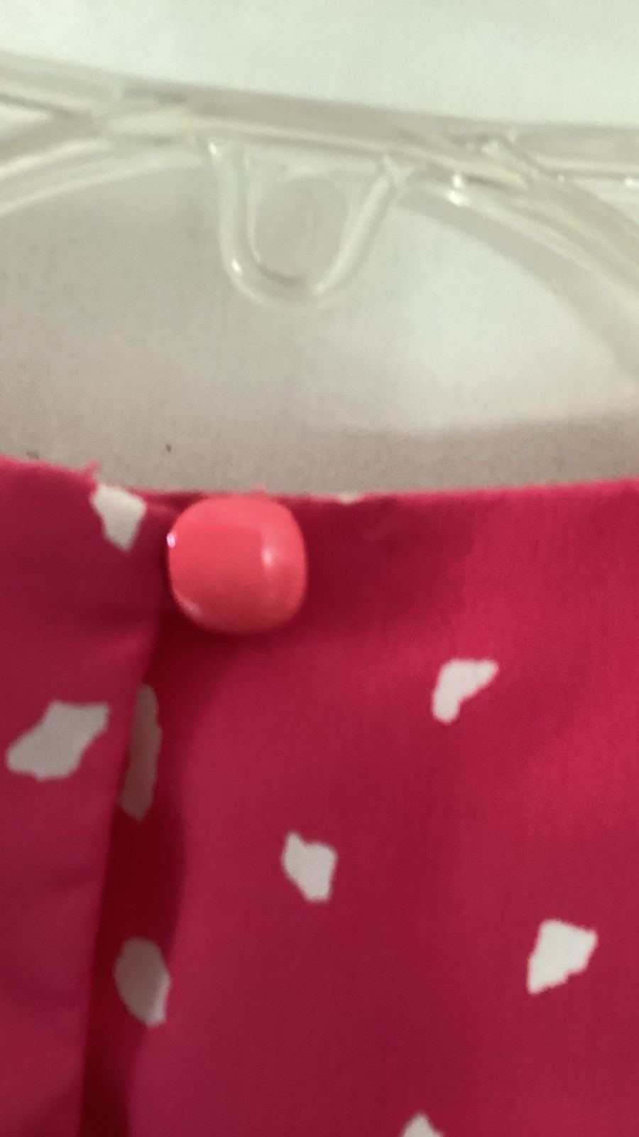 Vintage 1980s Liz Claiborne Pink Polka Dot Midi Dress Short Sleeve Retro