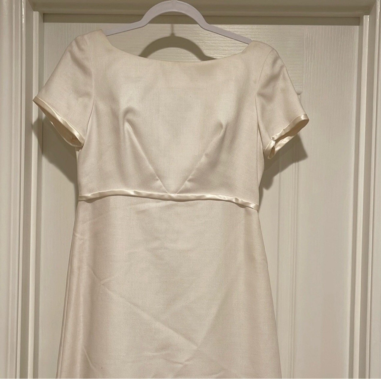 1960s Emma Domb Ivory Dress Size 13 Little Dirty