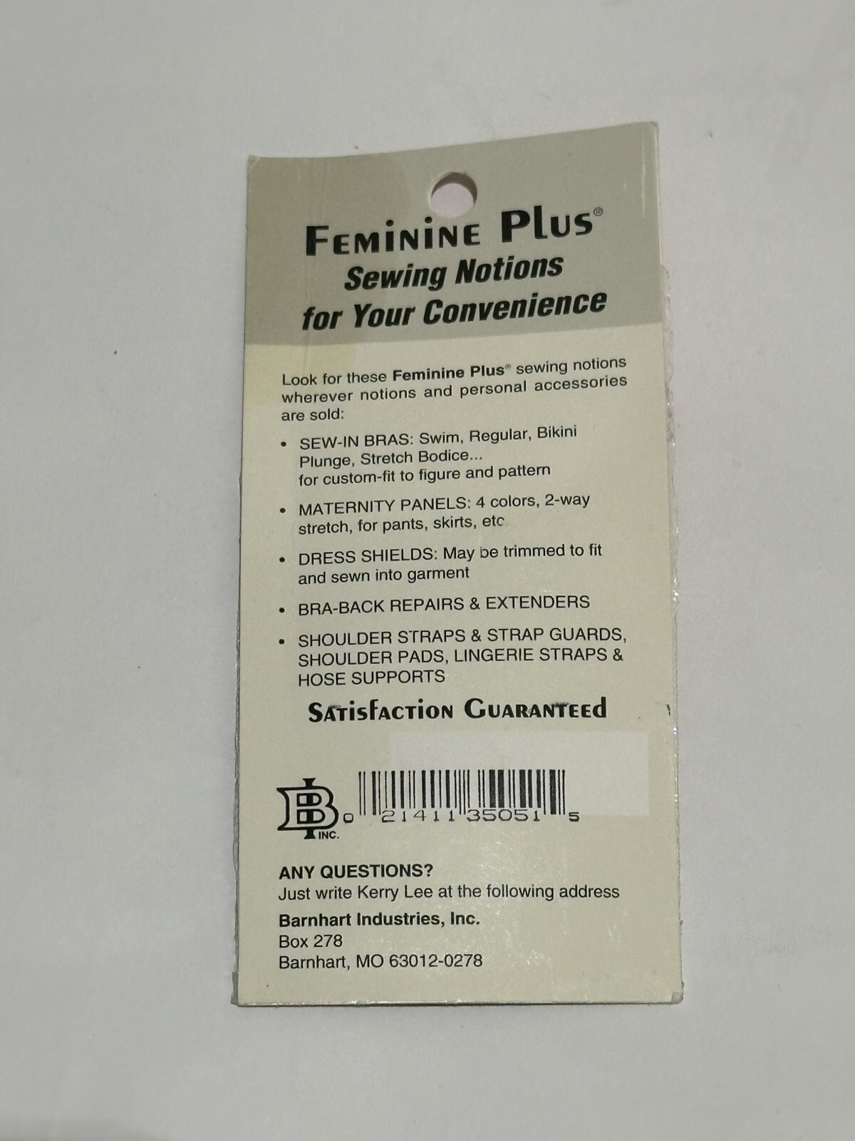 Feminine Plus Garter Support Grips Vintage 5 In. Length Adjustable White