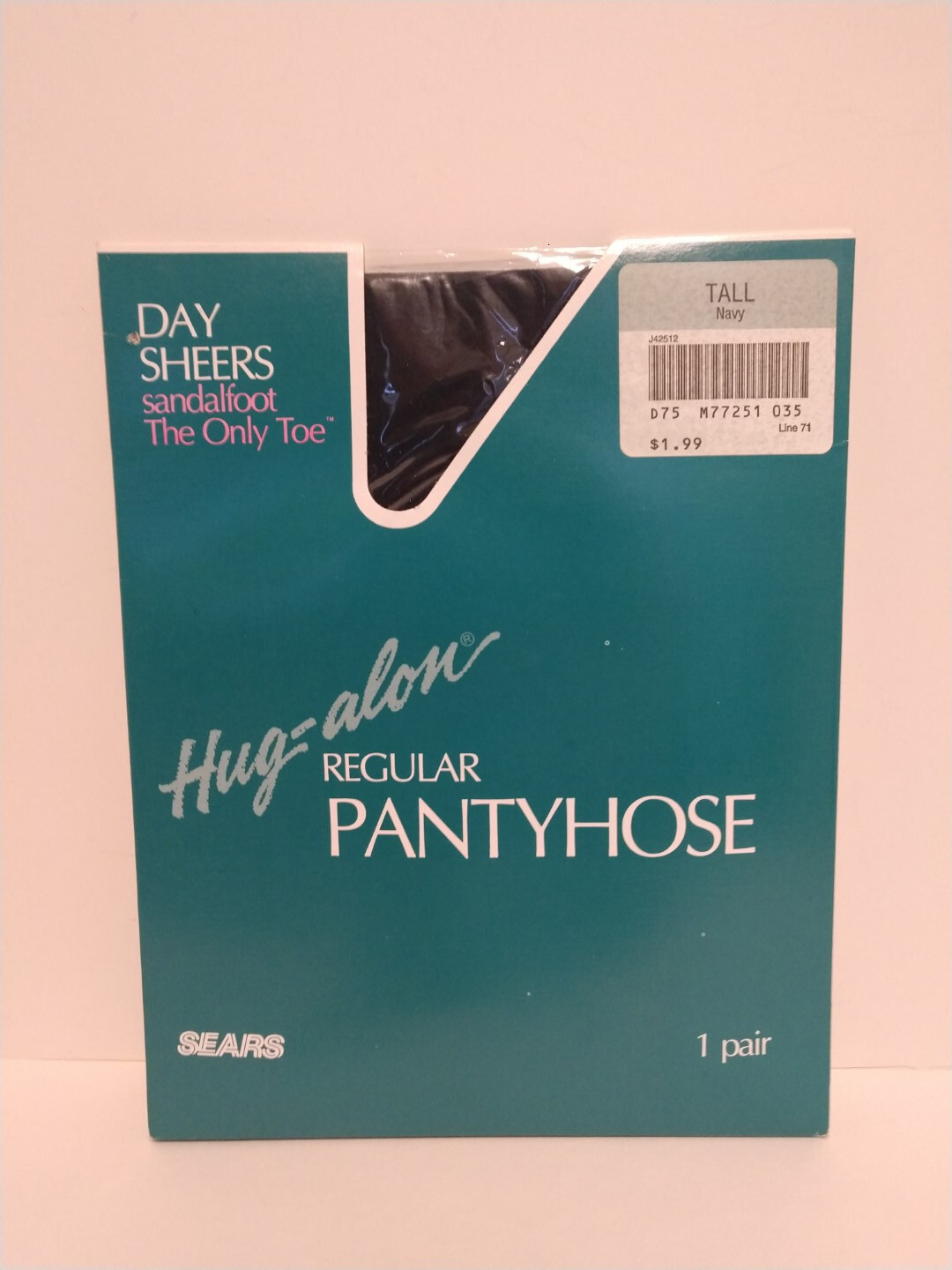 VTG Pantyhose Nylon Hosiery Stocking Mixed Lot of 6 Pair ~Tall Sizes Navy Silver