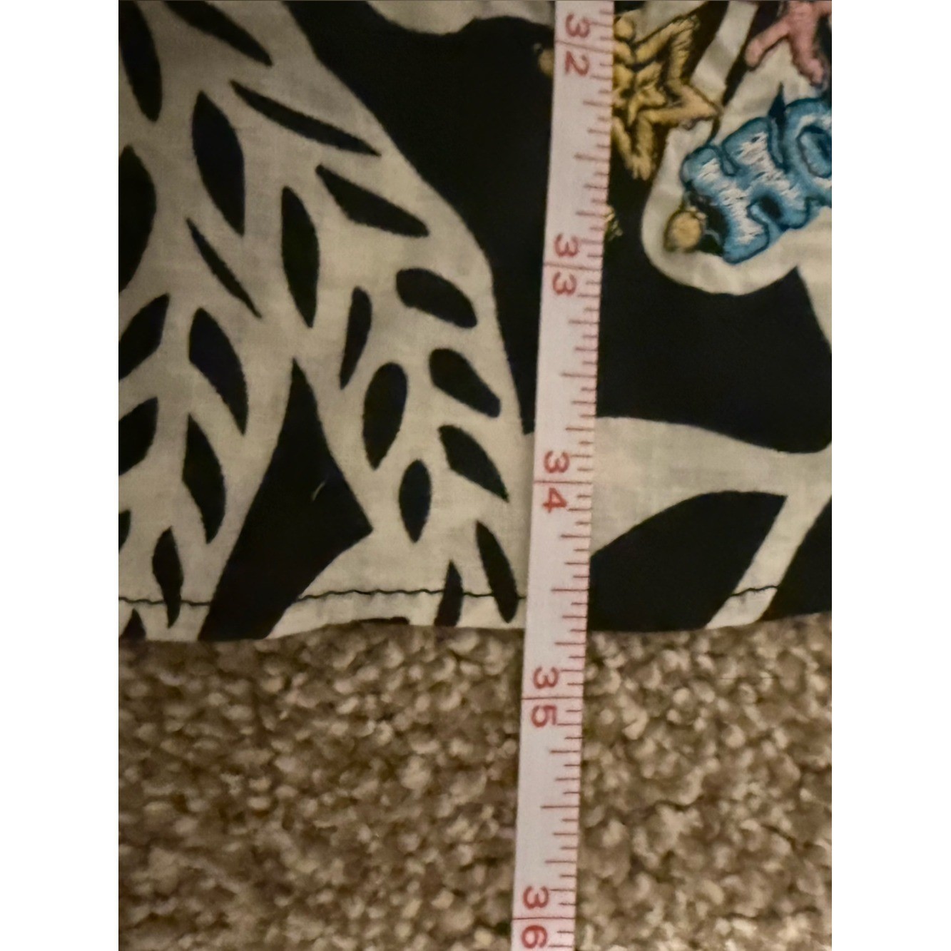 Max Rave Y2K Embroidered Floral Dress Hollywood Patch Black White