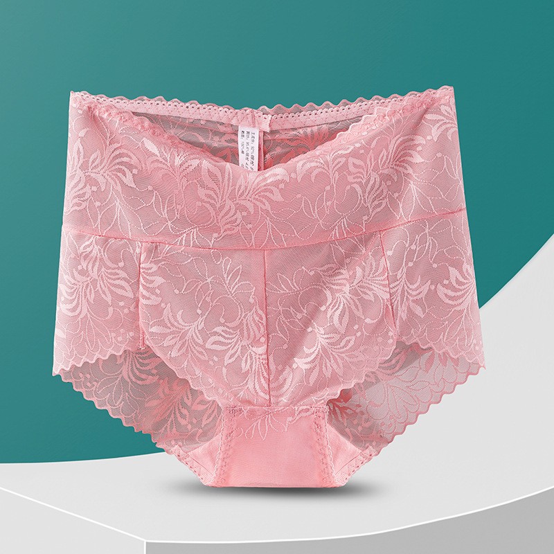3X Women Tummy Control Panties High Waist Slimming Sexy Lace Brief Knicker L-2XL