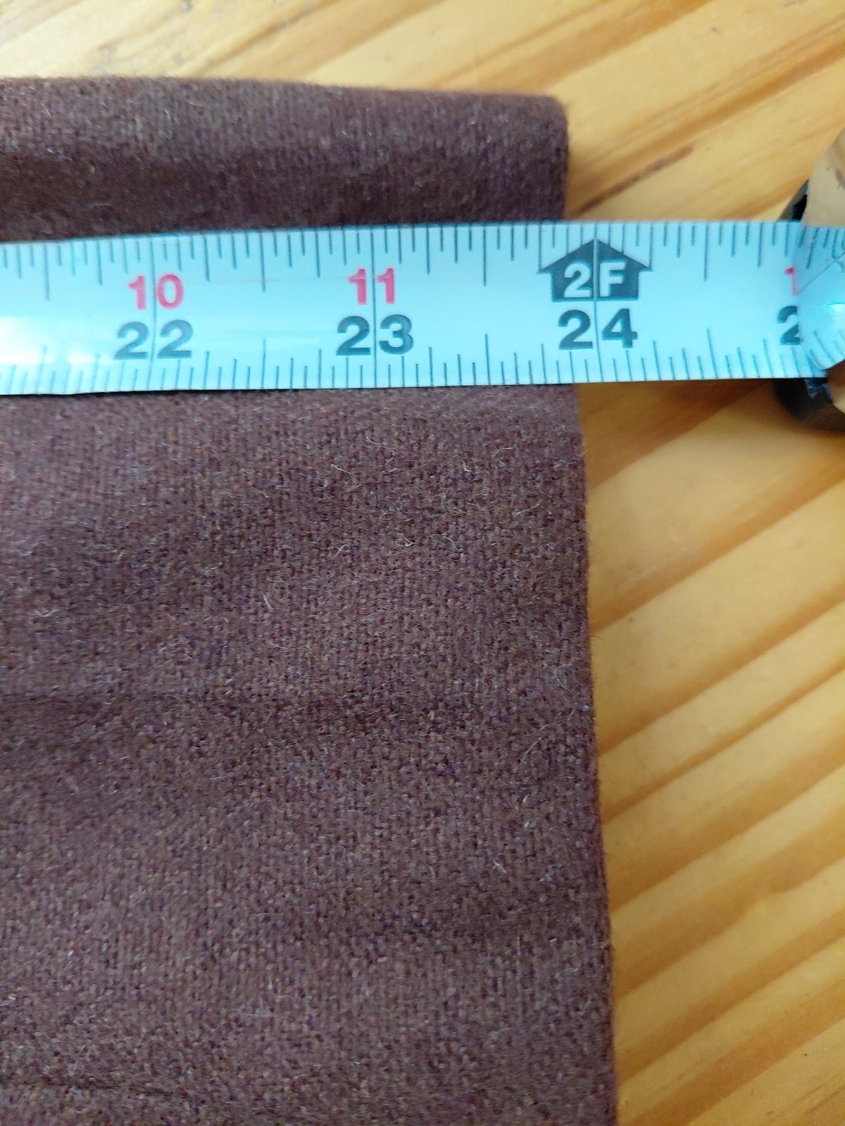 Vintage E.H. Woods Women’s Brown Wool Blend Cropped Double Breasted Blazer 12