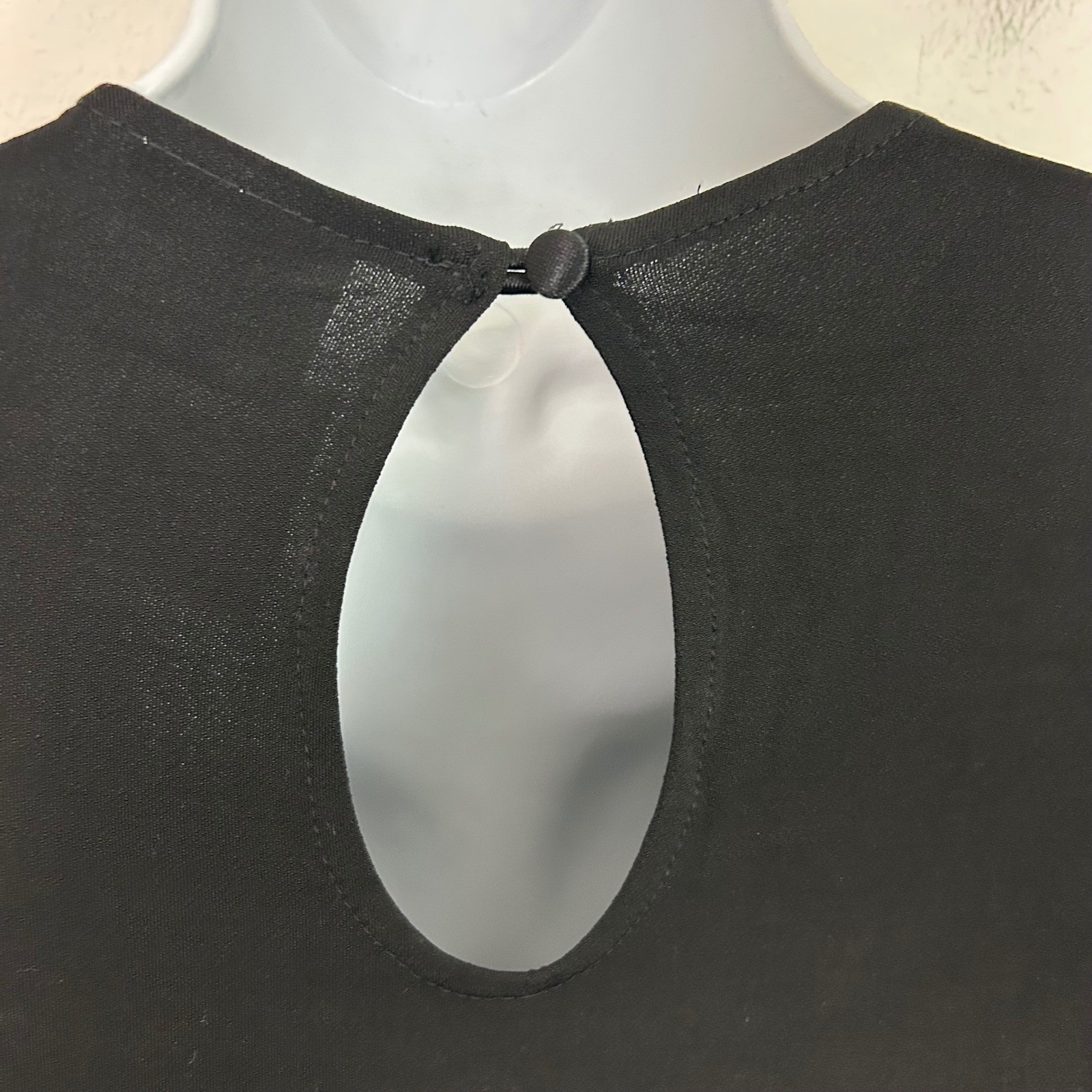 Vintage Velvet Mesh Asymmetrical Maxi Black Dress Cocktail Peep Inc Size Small