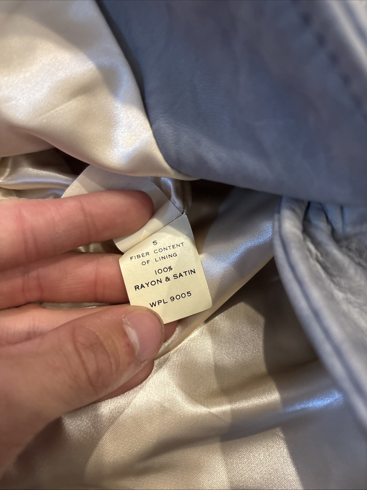 Vintage Midwestern Sport Button Gray Leather Deerskin Jacket Made In USA 34/10