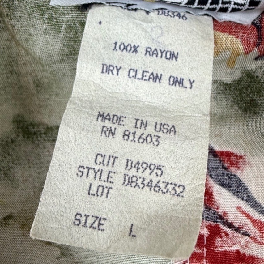 VTG La Belle Dress Floral Sleeveless Handkerchief Hem L USA 90s unique boho