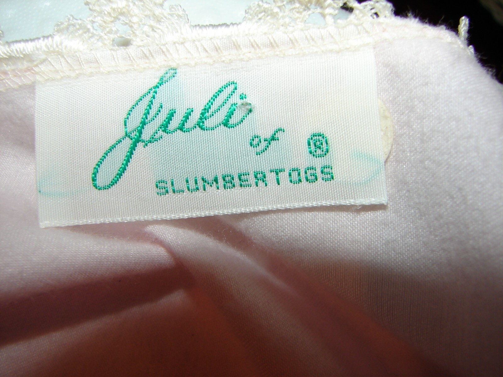 Vintage Julie of Slumbertogs Pink Nightgown Size Small Gown
