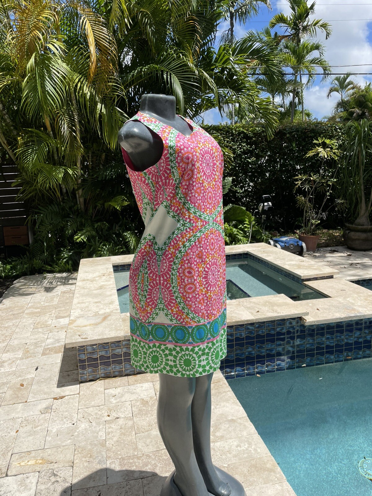 Vintage London times 60s psychedelic sleeveless dress