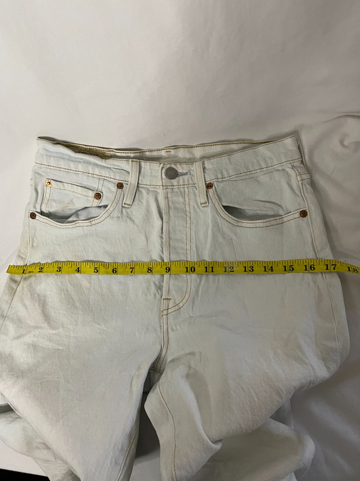Levis 501 S Big E Skinny Jeans Men Sz W28 L39 Denim Button Fly Mid Rise Vintage