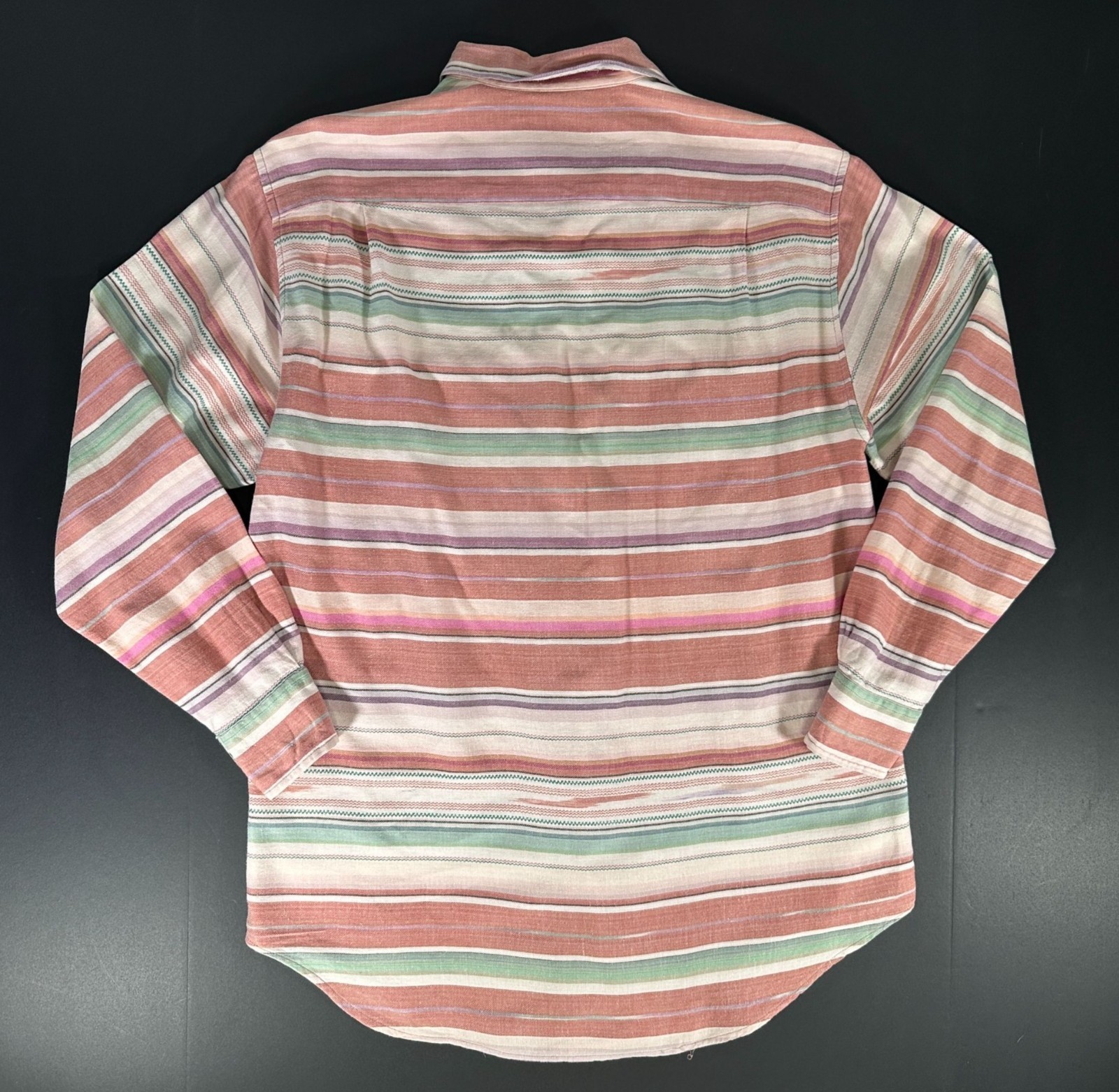 Vintage 80-90s RALPH LAUREN COUNTRY Shirt Womens M Adobe Brown Aztec Stripe