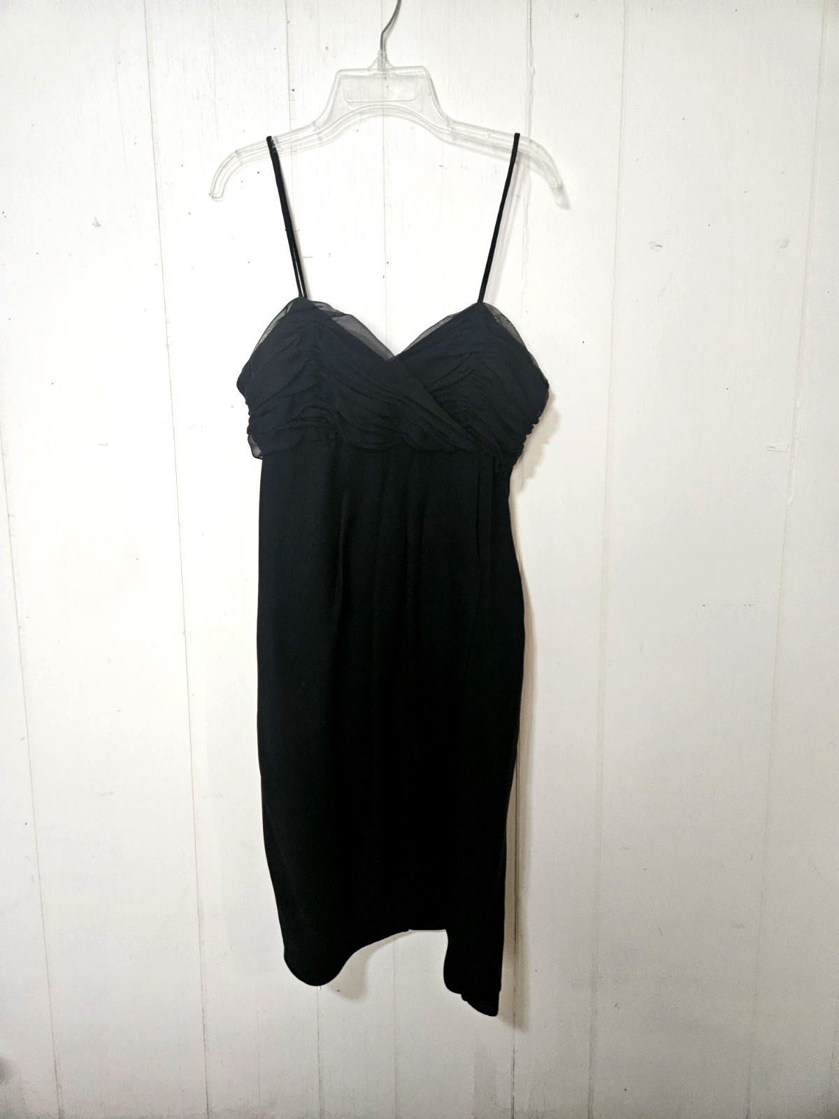 Vtg 80s Kathryn Conover NY Spaghetti Strap Classic 'Little Black Dress’ Sz 10