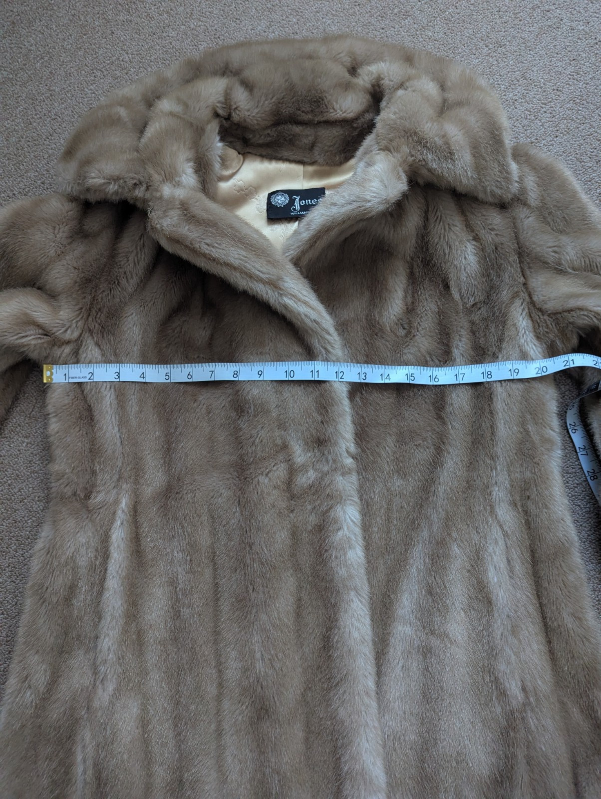 Grandella II Sportowne Jacket Coat Womens 12 Faux Fur Lined Button Vintage
