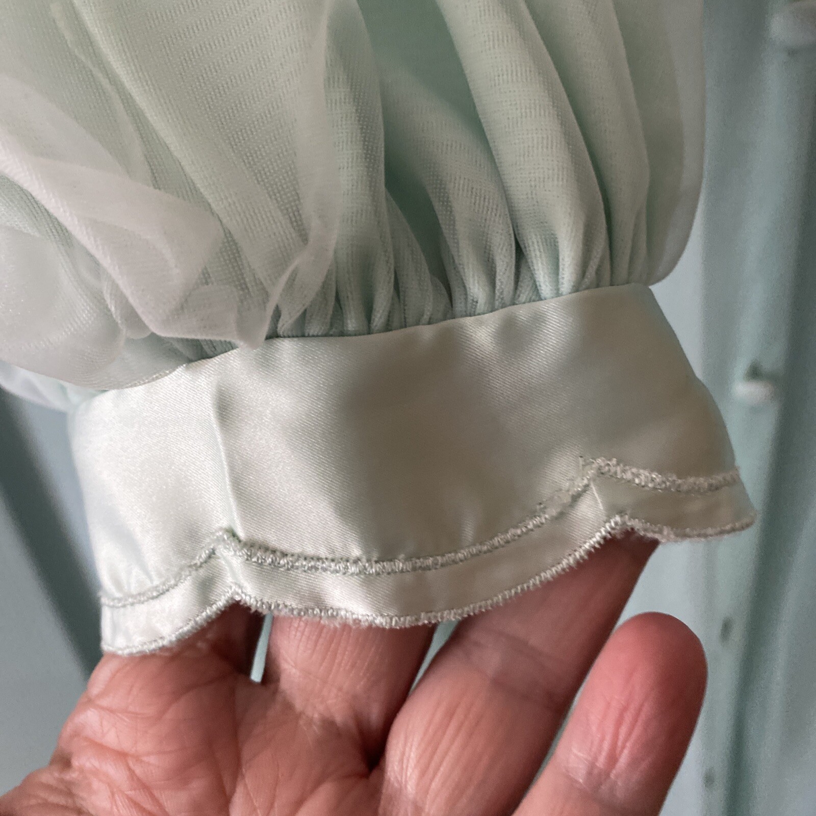 Vintage Artemis Night Gown Robe Set Pale Green