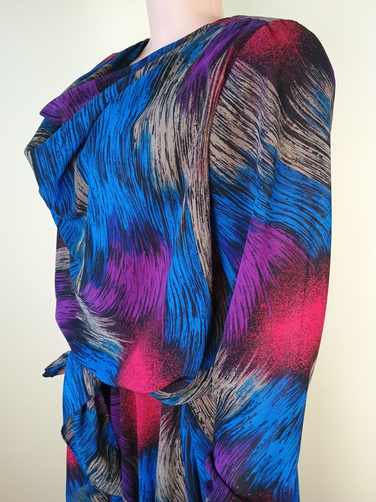 Vintage Jane Street Graphic Print Secretary Dress Granny Core Size 14