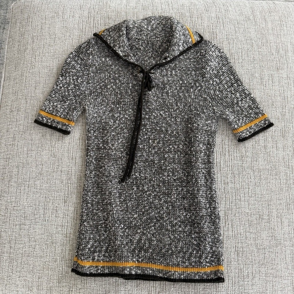 Vintage 60’s Hand Knitted Women’s Sweater Quality Yarn Era Distressed Academia