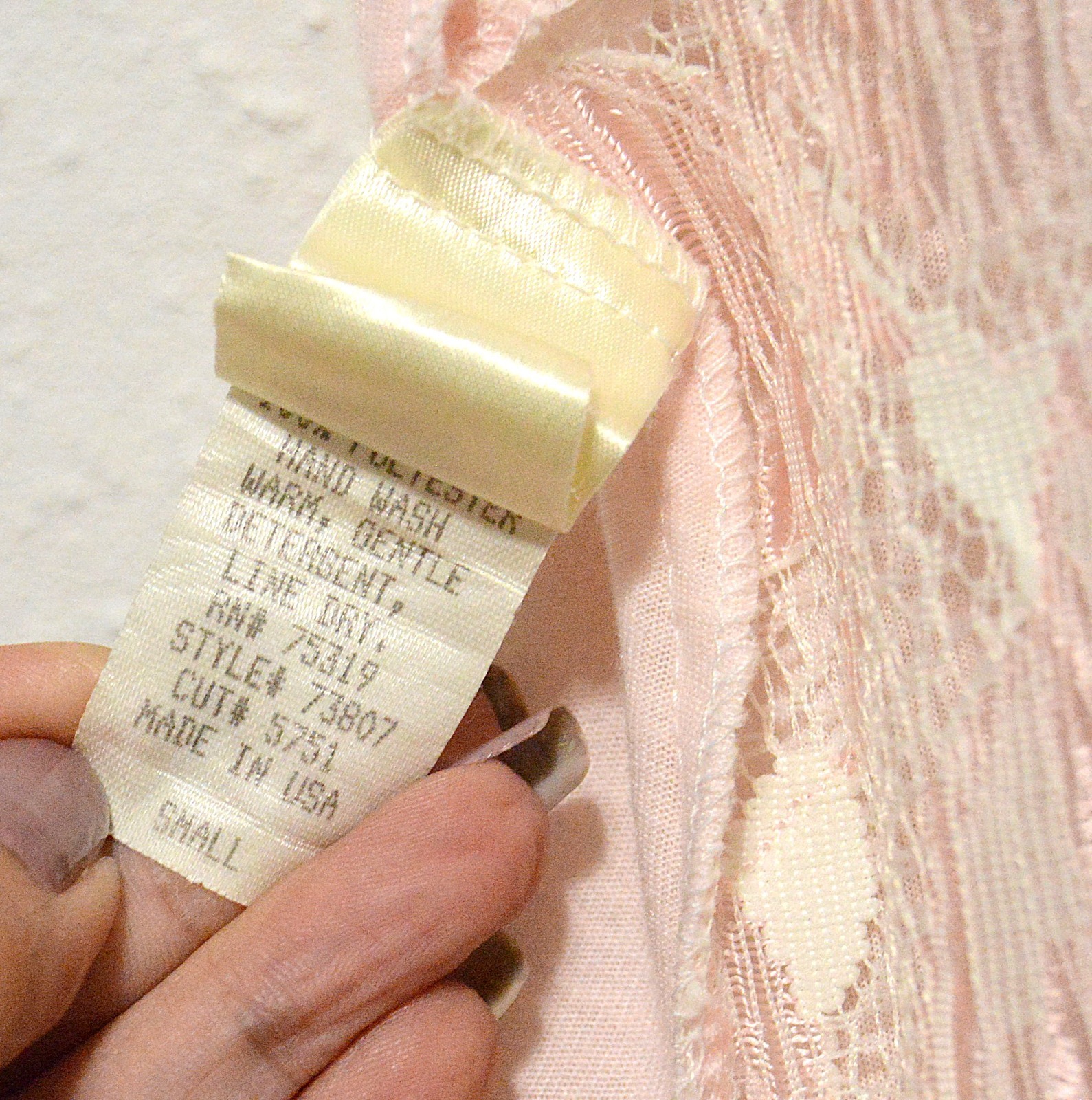 Full length Victoria’s Secret 70’s vintage nightgown style dress with lace top