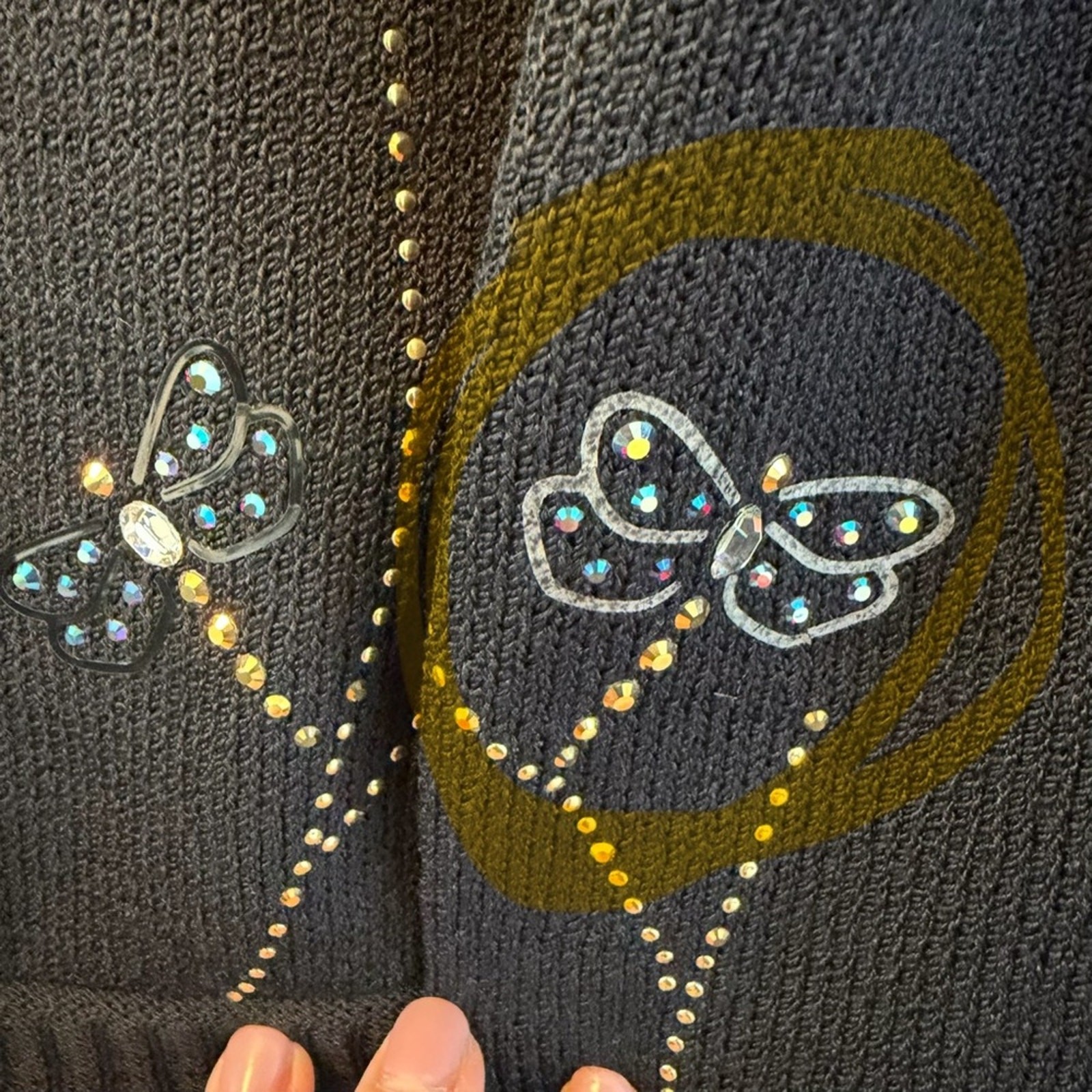 Vintage St.John Evening Knit Jacket with Dragonflies size 8
