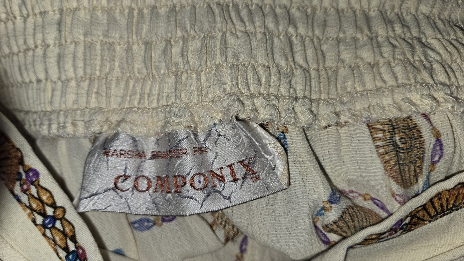 Vintage Marsha Brander For Componix Art Medallion Print Boho Skirt Size Small
