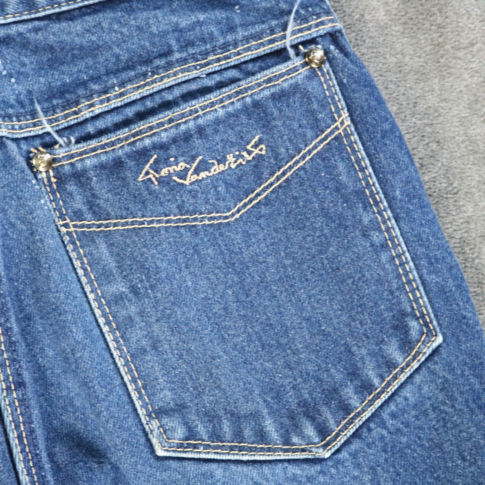 Vtg 70s 80s Gloria Vanderbilt for Murjani Tight-Fit Jeans Dark Wash Blue 5 24×34