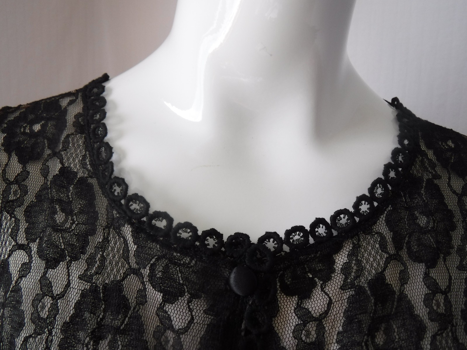 Gorgeous & Rare! VTG 60’s Jenelle of California Lingerie Lace Chiffon Lined S/M