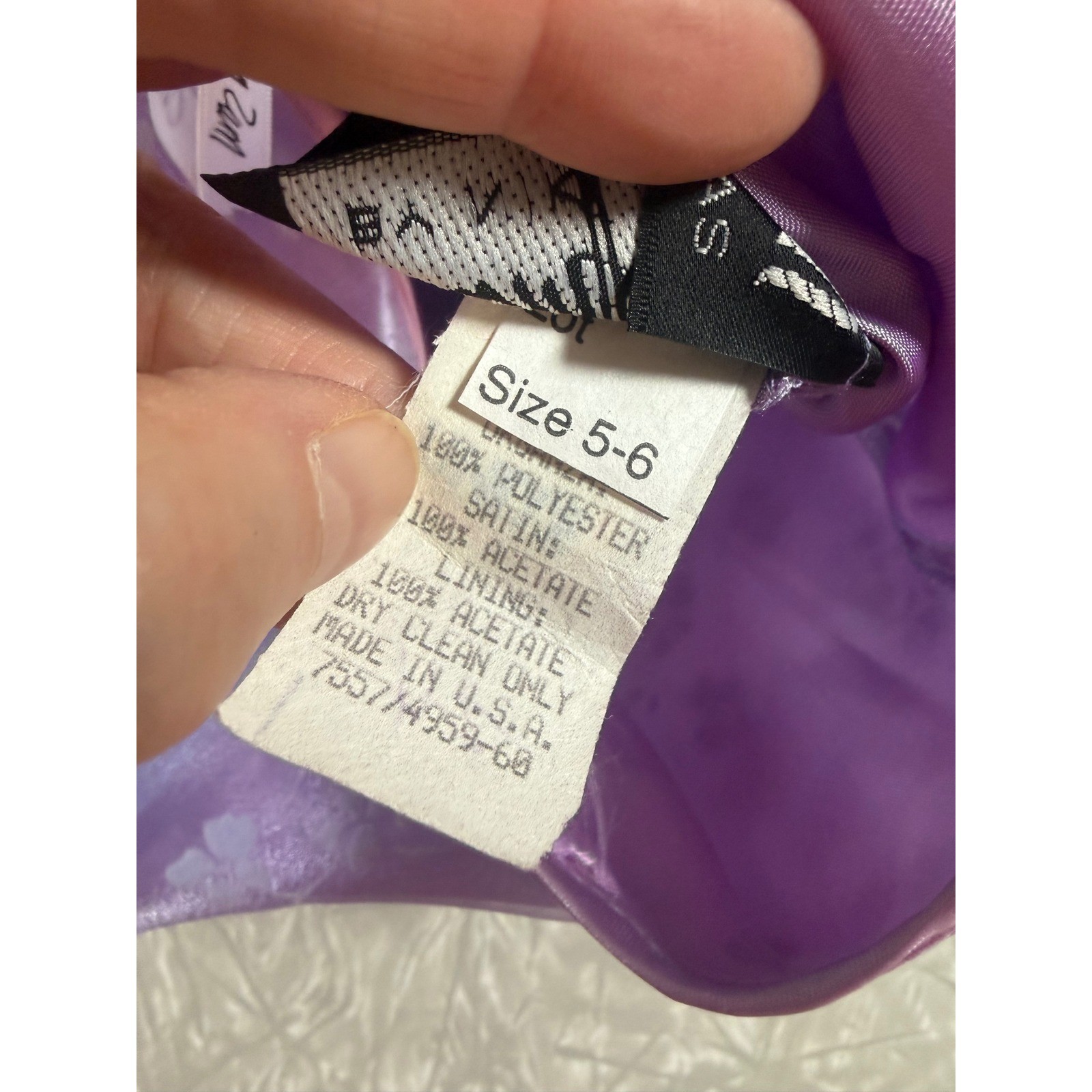 Zum Zum Niki Livas Vintage Lavender Floral Organza Maxi Skirt Fairy Size 5-6